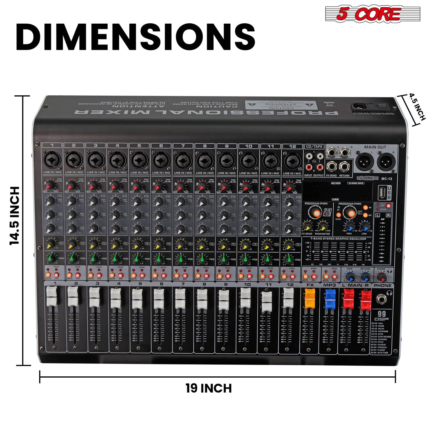 Bluetooth DJ mixer for seamless wireless music streaming