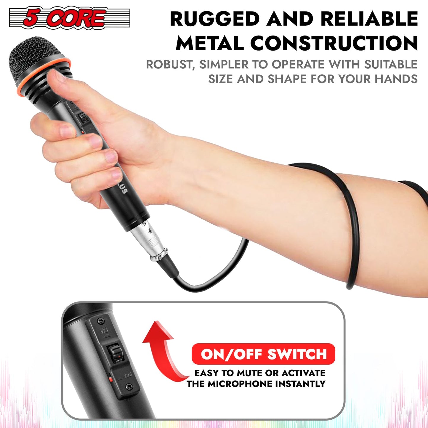 Dynamic microphones is robust, versatile, and widely used for live performances and studio recordings.