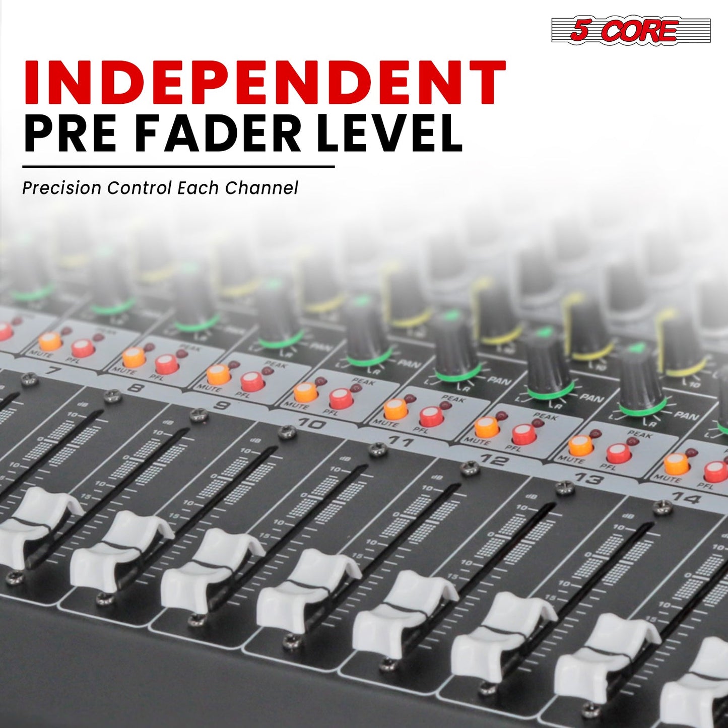 Audio mixing console with digital effects and USB support
