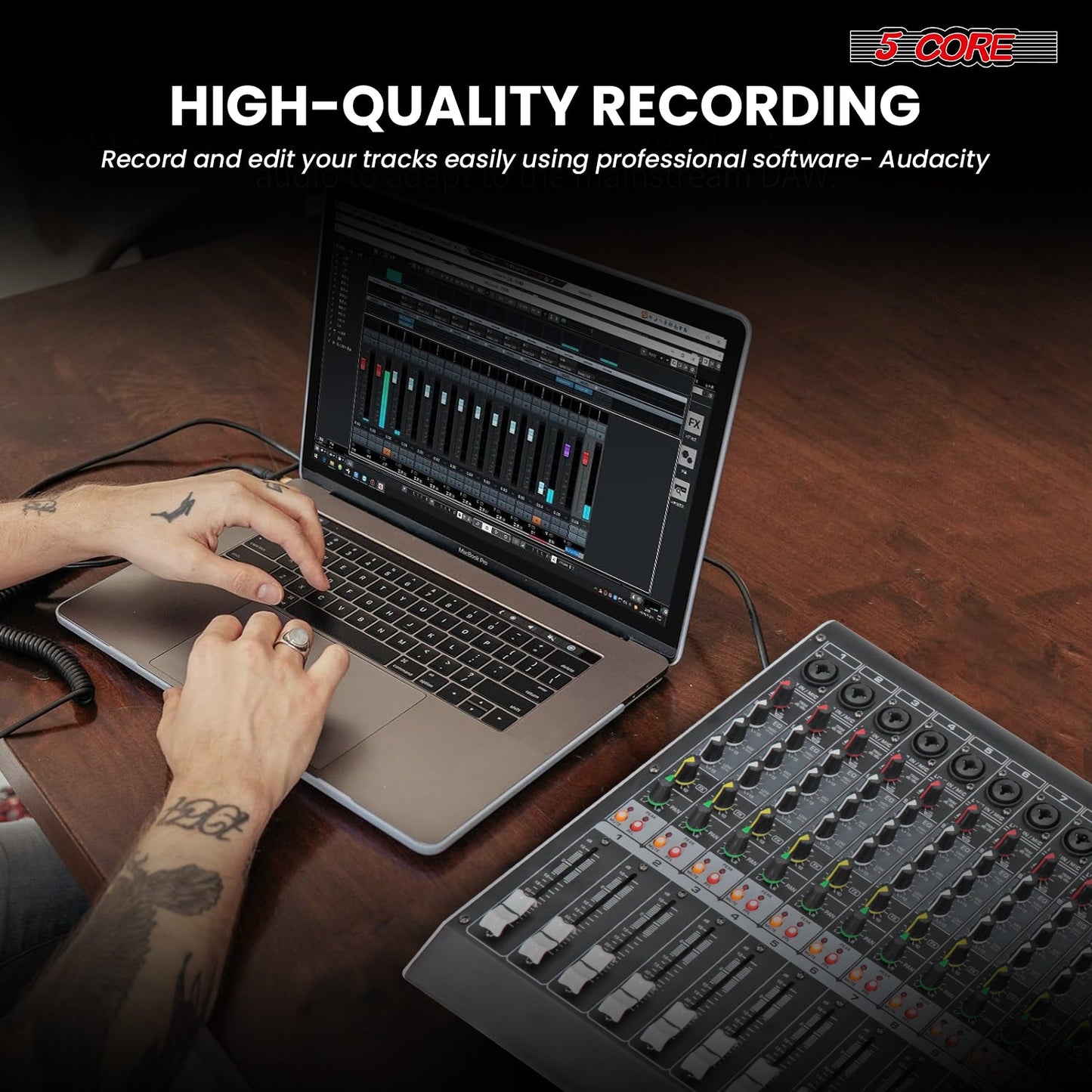 Bluetooth-enabled mixer for stage and studio sound