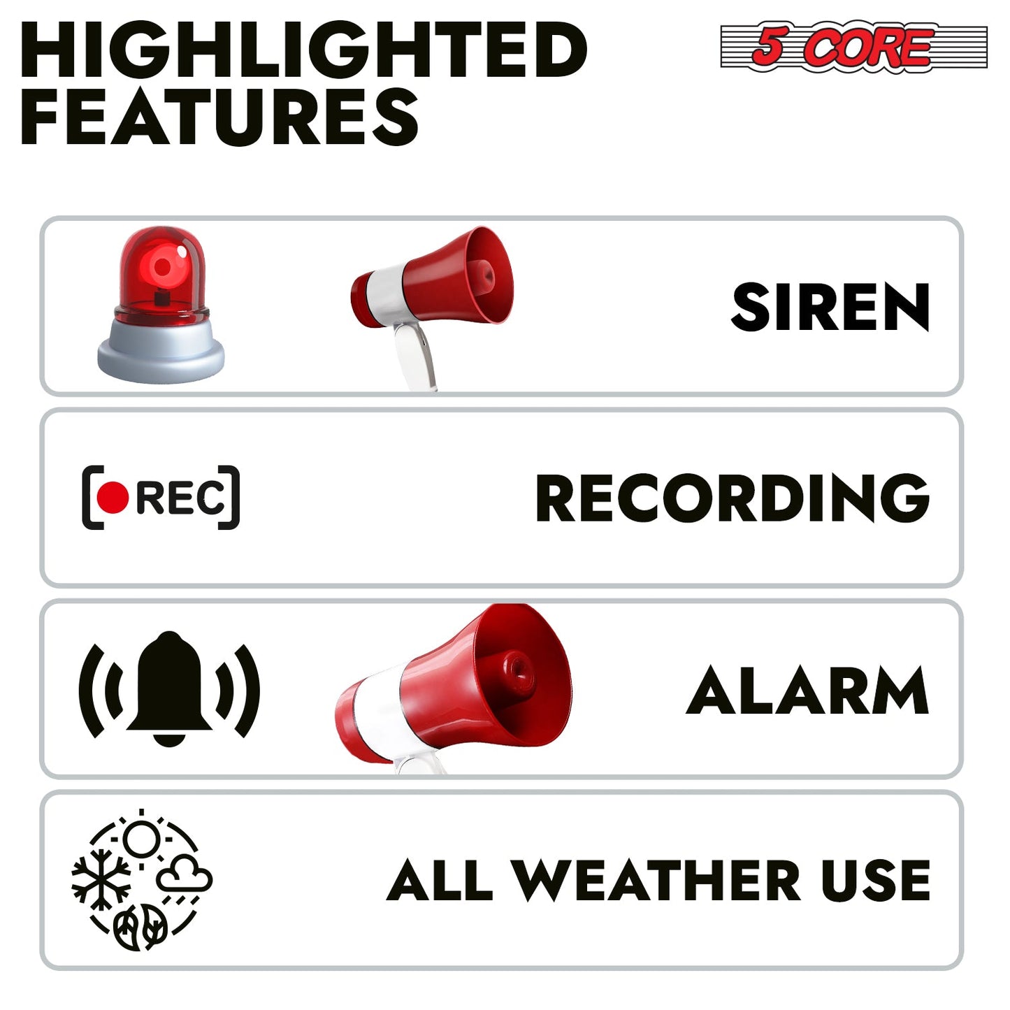 Compact in size but delivers a loud impact – this powerful megaphone ensures your voice is heard clearly.