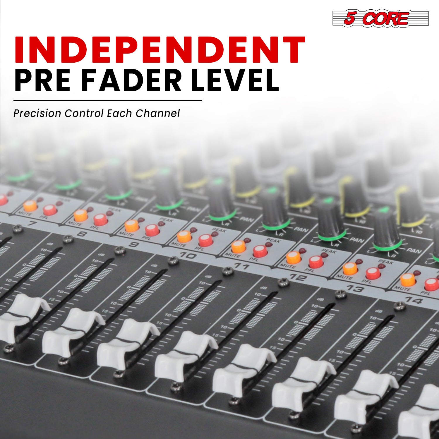 Audio mixing console with digital effects and USB support