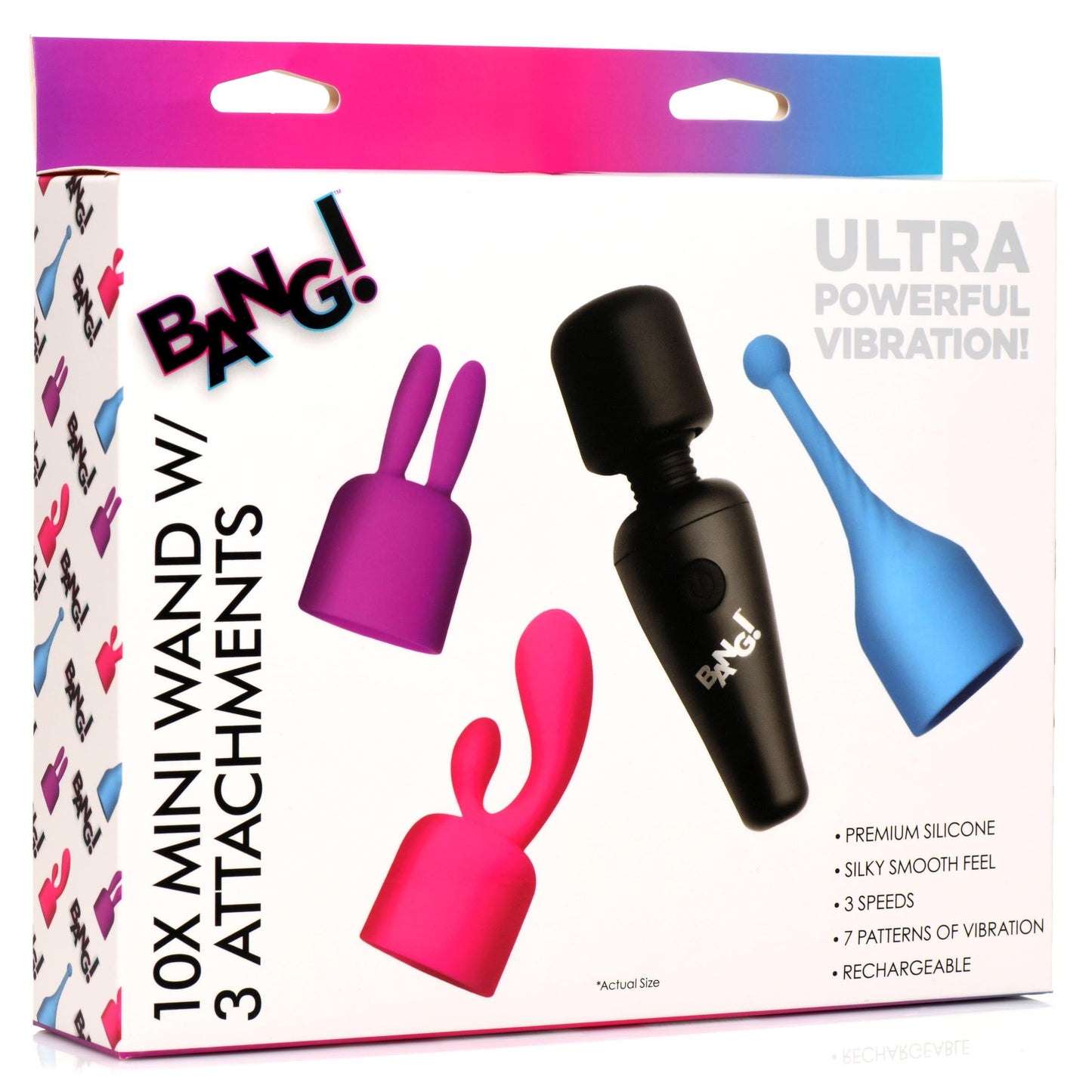 10X Mini Wand with 3 Attachments ---FREE SHIPPING!!!