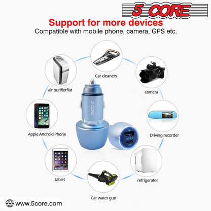 Car charger cigarette lighter, offering a compact and convenient solution for charging devices on the go in your vehicle