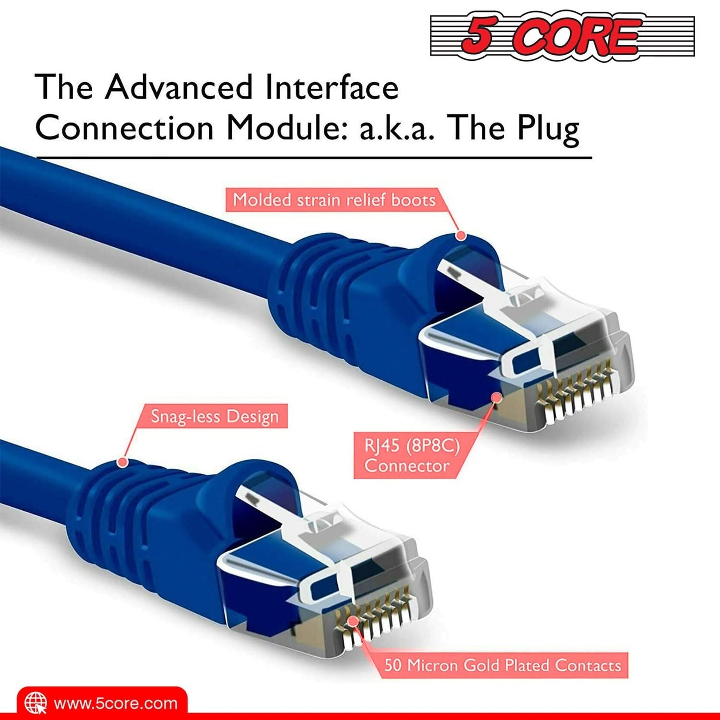 Cat 6 Ethernet cable designed for high-speed network connections with enhanced durability and performance